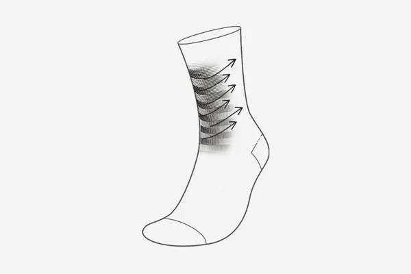 RUNNER'S ONE SHORT GRIP SOCKS Black