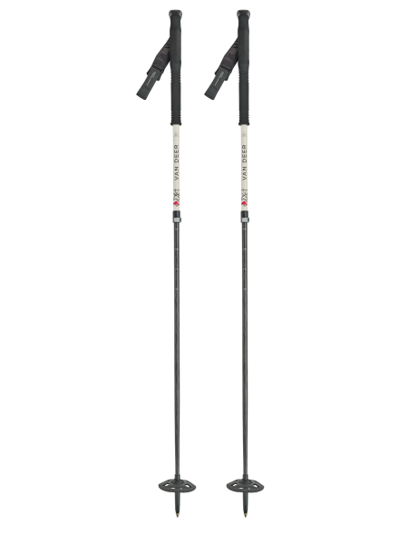 Горнолыжные палки телескопические FREE CARBON DUPLO 110-140 cm (off-white)
