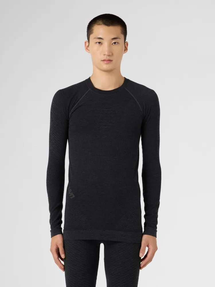 Термокофта MAN CASHMERE BIOTECH UW SHIRT LG_SL. Grey Rock/Black