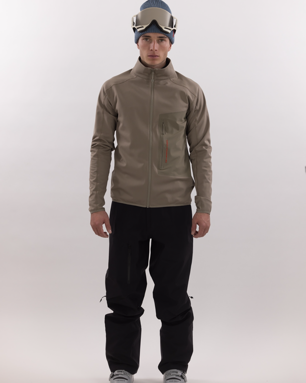 Флис Techno Grid Fleece T-Neck Brindle L