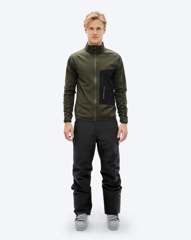 Флис Techno Grid Fleece T-Neck Forest Green L