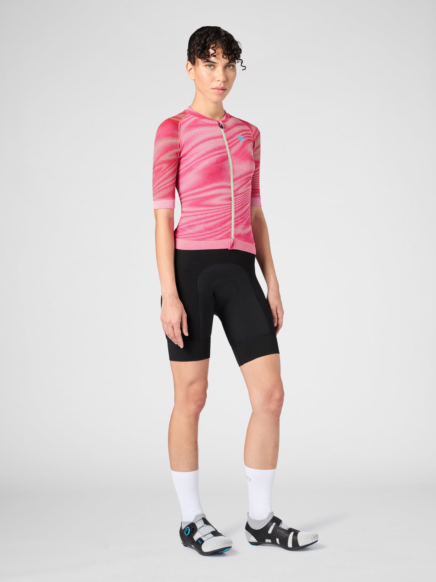 Веломайка женская BIKING WAVE OW SHIRT SH_SL Vibrant Fuchsia