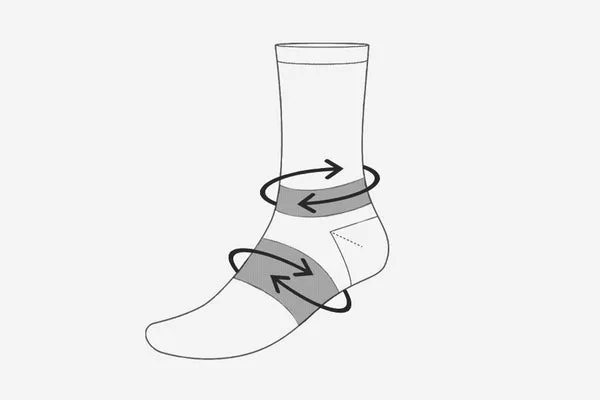 RUNNER'S ONE SHORT GRIP SOCKS Black