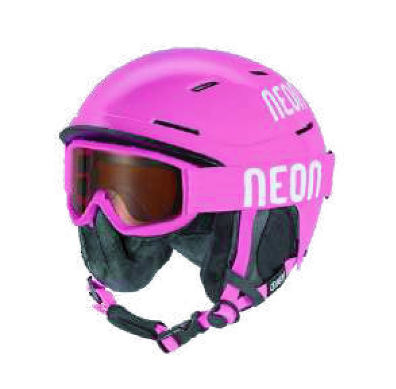 Шлем детский  розовый Neon ALPHA KIT + маска S