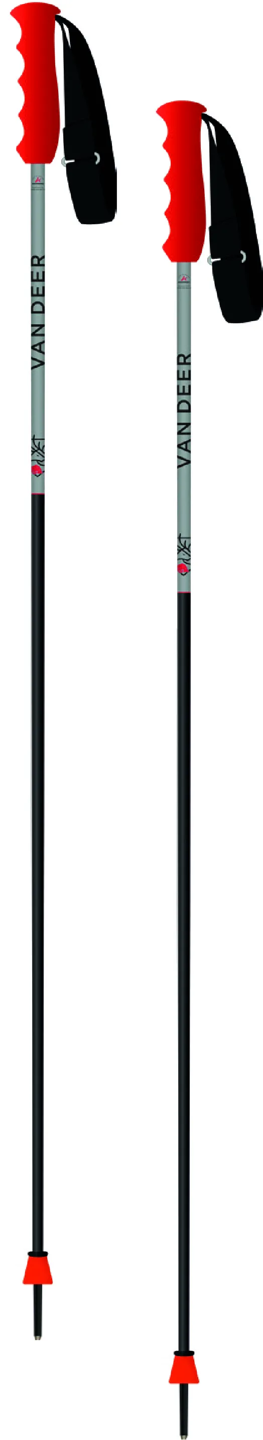 Горнолыжные палки Van Deer RACE GS CARBON grey/black/red 115