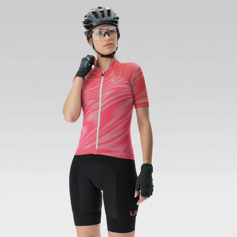 Веломайка женская BIKING WAVE OW SHIRT SH_SL Vibrant Fuchsia размер M