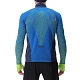 Кофта MAN RUNNING EXCELERATION WINDPROOF SHIRT LONG SL.ZIP UP. Lapis/Lime