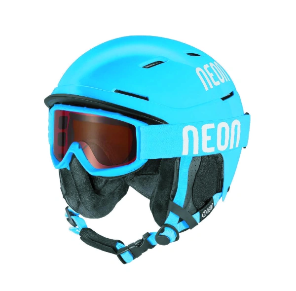 Шлем детский синий Neon ALPHA KIT+ маска