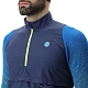 Кофта MAN RUNNING EXCELERATION WINDPROOF SHIRT LONG SL.ZIP UP. Lapis/Lime