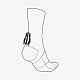 RUNNER'S ONE SHORT GRIP SOCKS Black