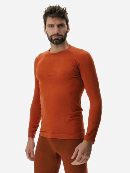 MAN ENERGYON BIOTECH UW SHIRT LONG_S Bombay Brown