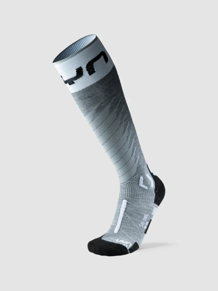 Носки горнолыжные MAN SKI ONE MERINO SOCKS Grey Melange/White