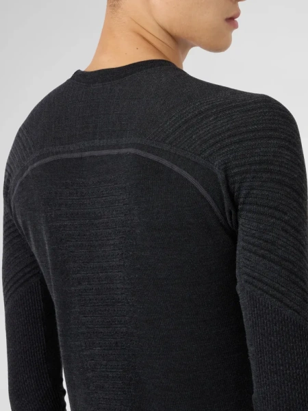 Термокофта MAN CASHMERE BIOTECH UW SHIRT LG_SL. Grey Rock/Black