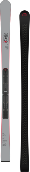 Горные лыжи Van Deer юниорские для гиганта 25/26 GS-JR PRO 174cm R21 grey с платформой JR RACE INF PIVOT