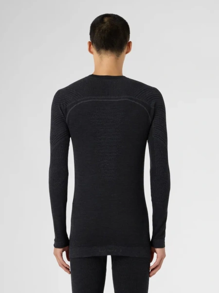 Термокофта MAN CASHMERE BIOTECH UW SHIRT LG_SL. Grey Rock/Black