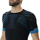 Футболка мужская RUNNING ULTRA1 OW SHIRT SHORT SL_ Black/Atlantic/Atlantic